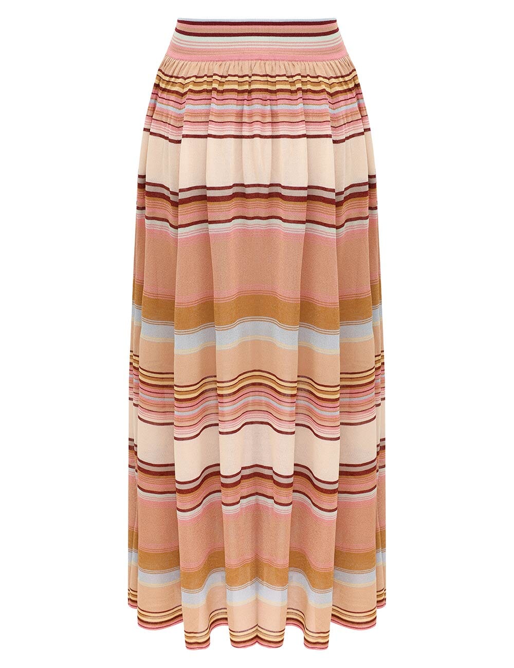 Fairlight Striped Circle Skirt-Bottoms-Uniquities