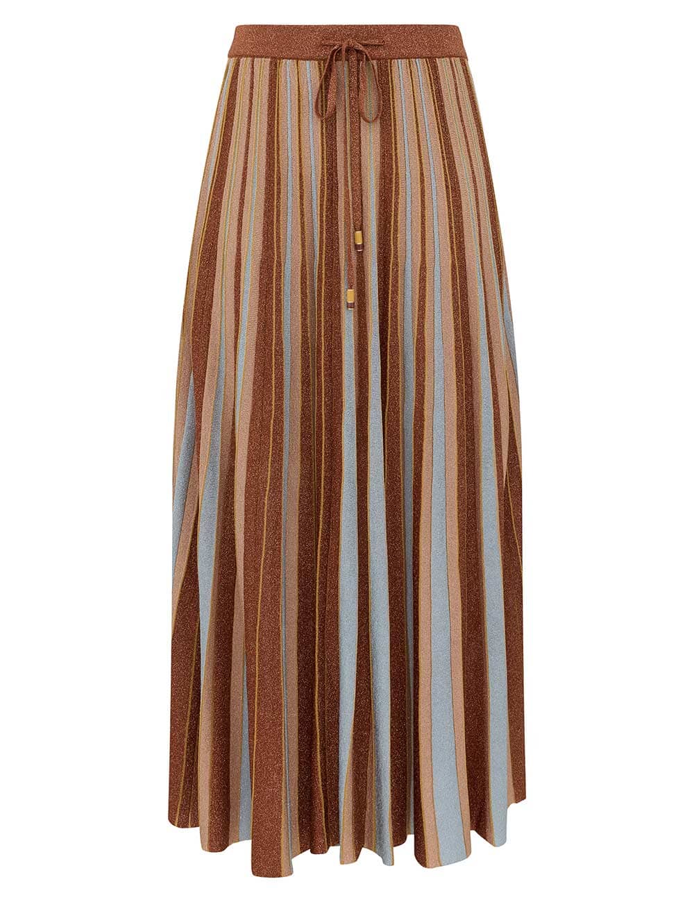 Echo Metallic Stripe Skirt by Zimmermann - Image 1
