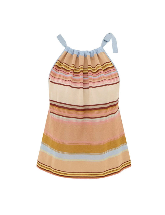 Fairlight Striped Halter Top-Tops/Blouses-Uniquities
