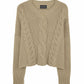 Aspen Cropped Cable Crew-Sweaters-Uniquities