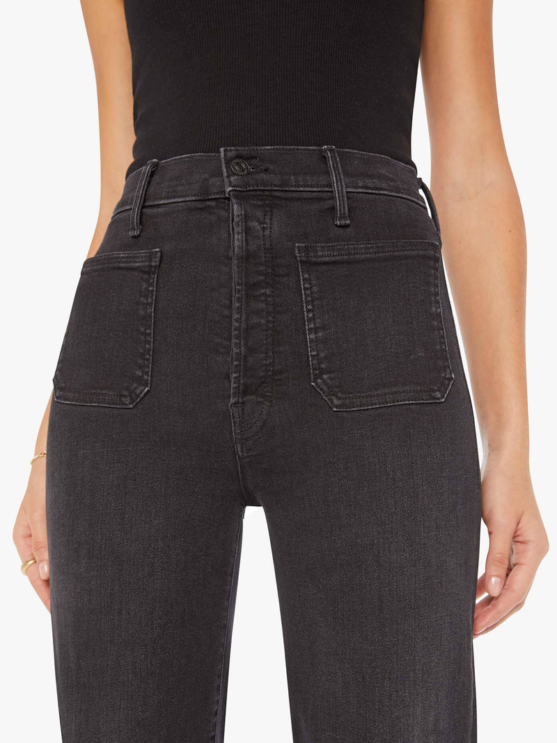 Patch Pocket Rambler Zip Sneak Jeans-Denim-Uniquities