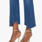 The Insider Crop Pointy Fray Jeans-Denim-Uniquities