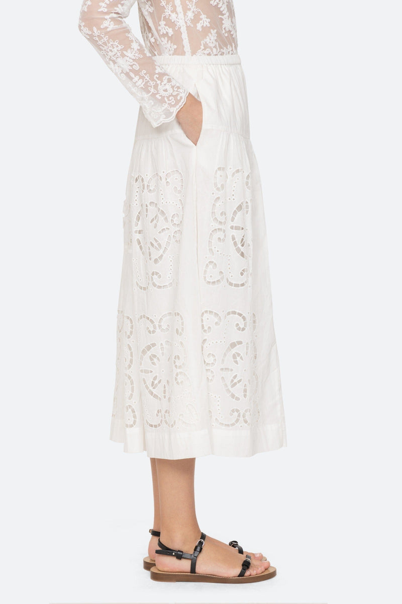 Dahlia Eyelet Skirt-Bottoms-Uniquities