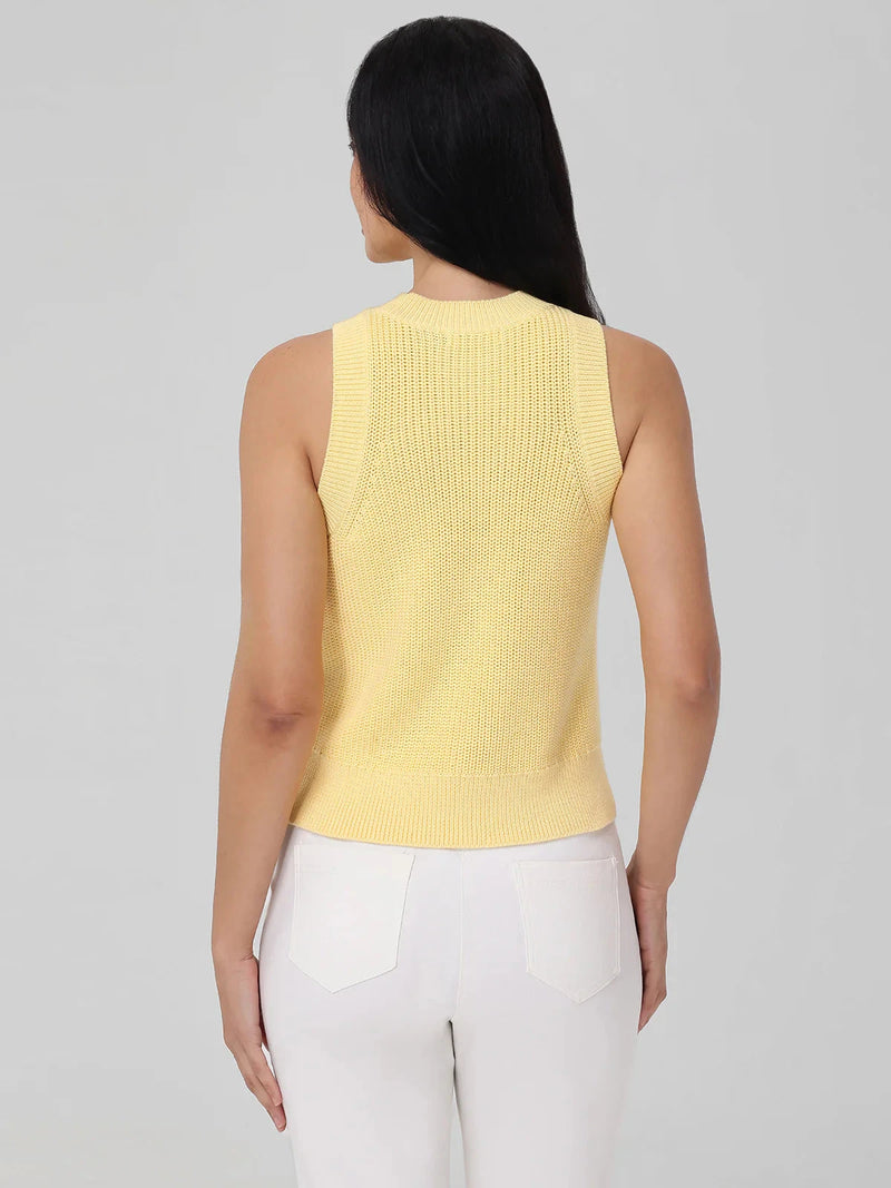 Demi High Crew Neck Tank-Sweaters-Uniquities
