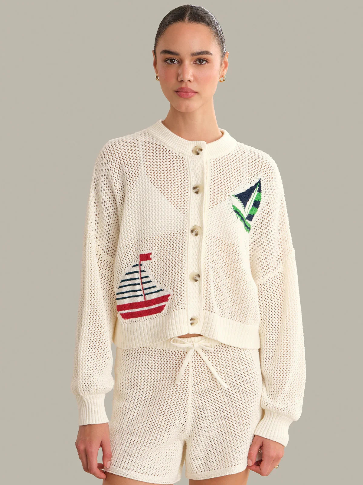 Tide Mesh Cardigan-Sweaters-Uniquities