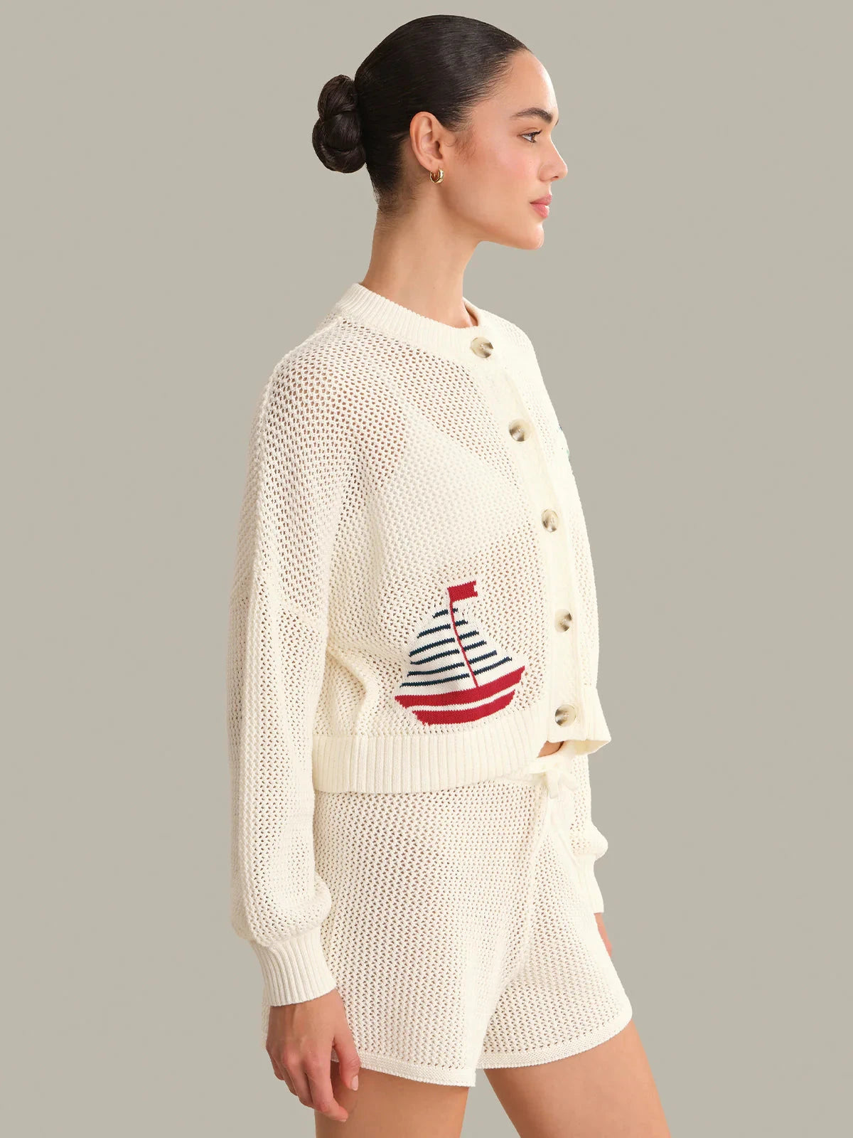 Tide Mesh Cardigan-Sweaters-Uniquities