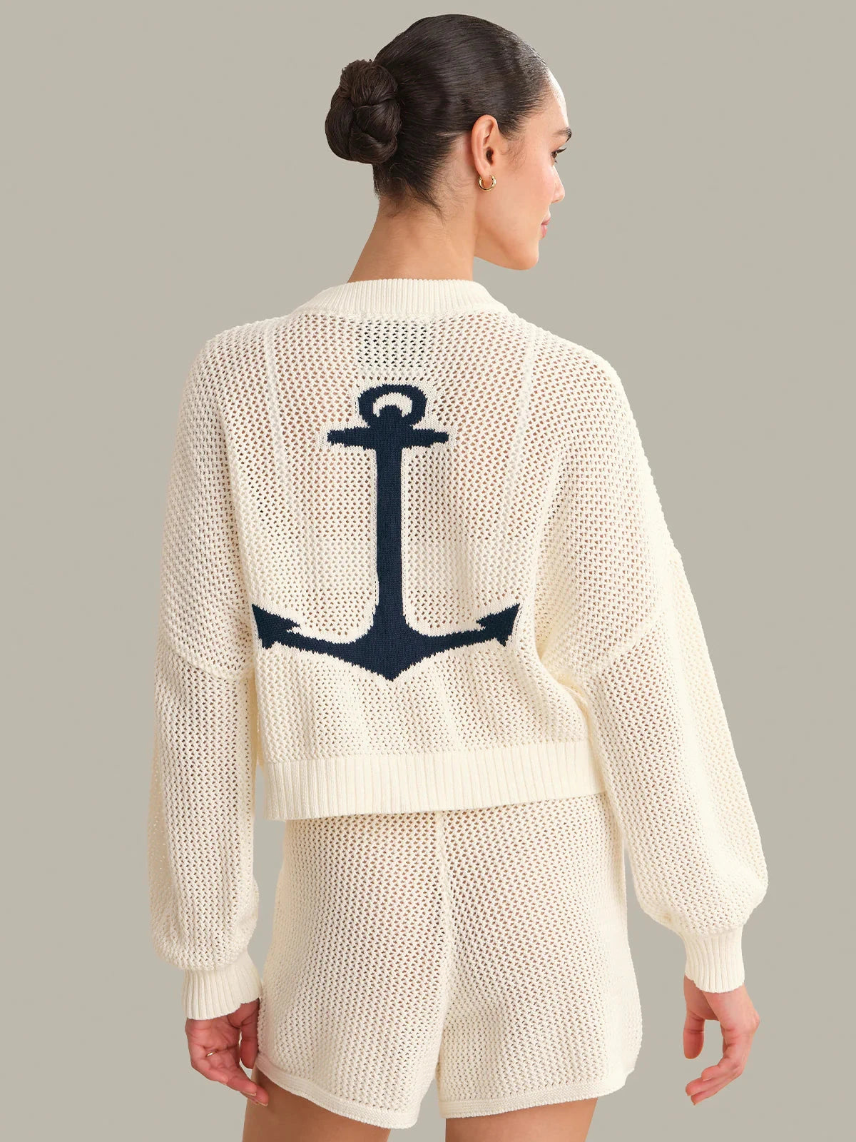 Tide Mesh Cardigan-Sweaters-Uniquities