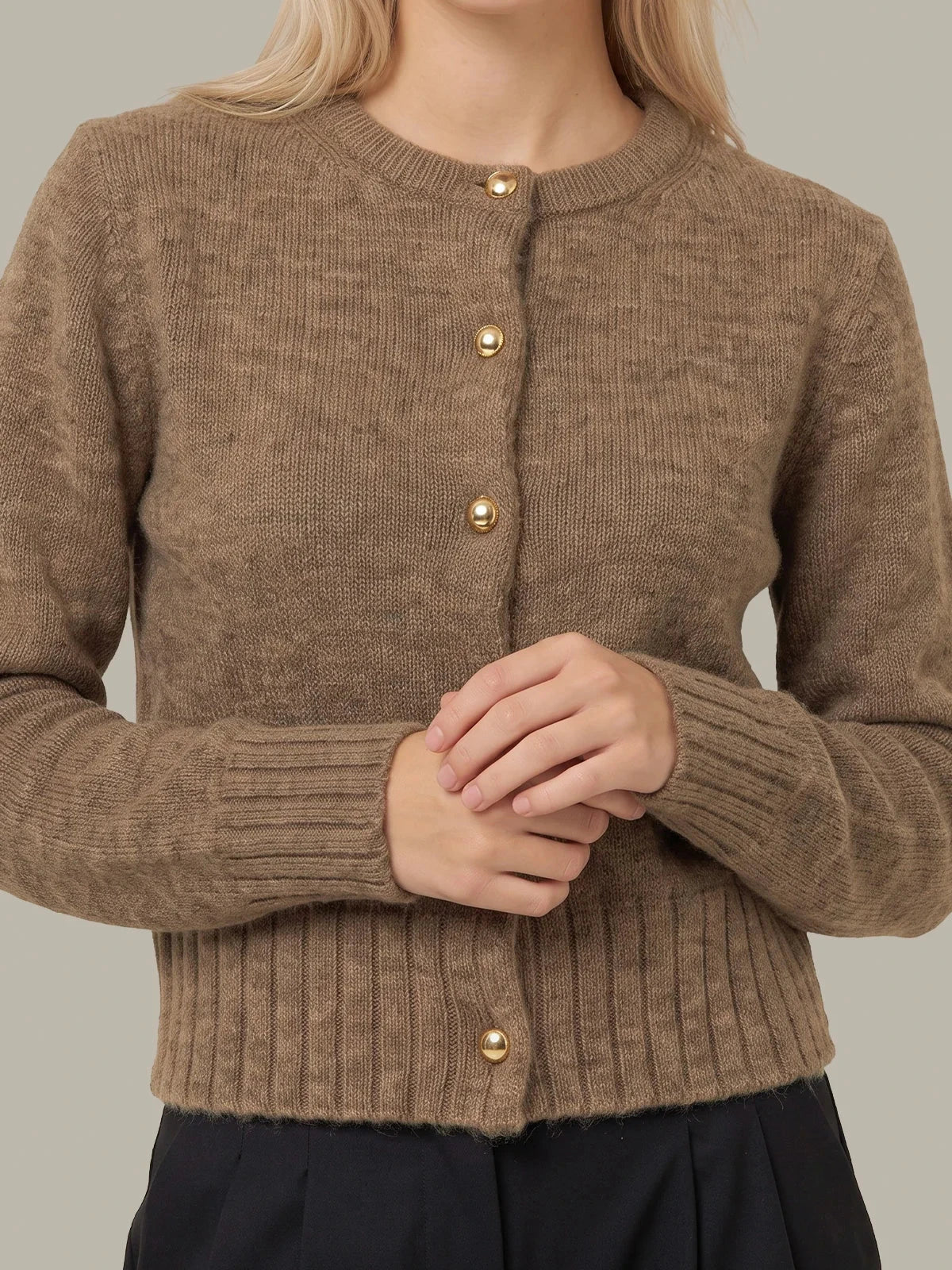 James Fuzzy Crew Cardigan by 525 America - Image 2