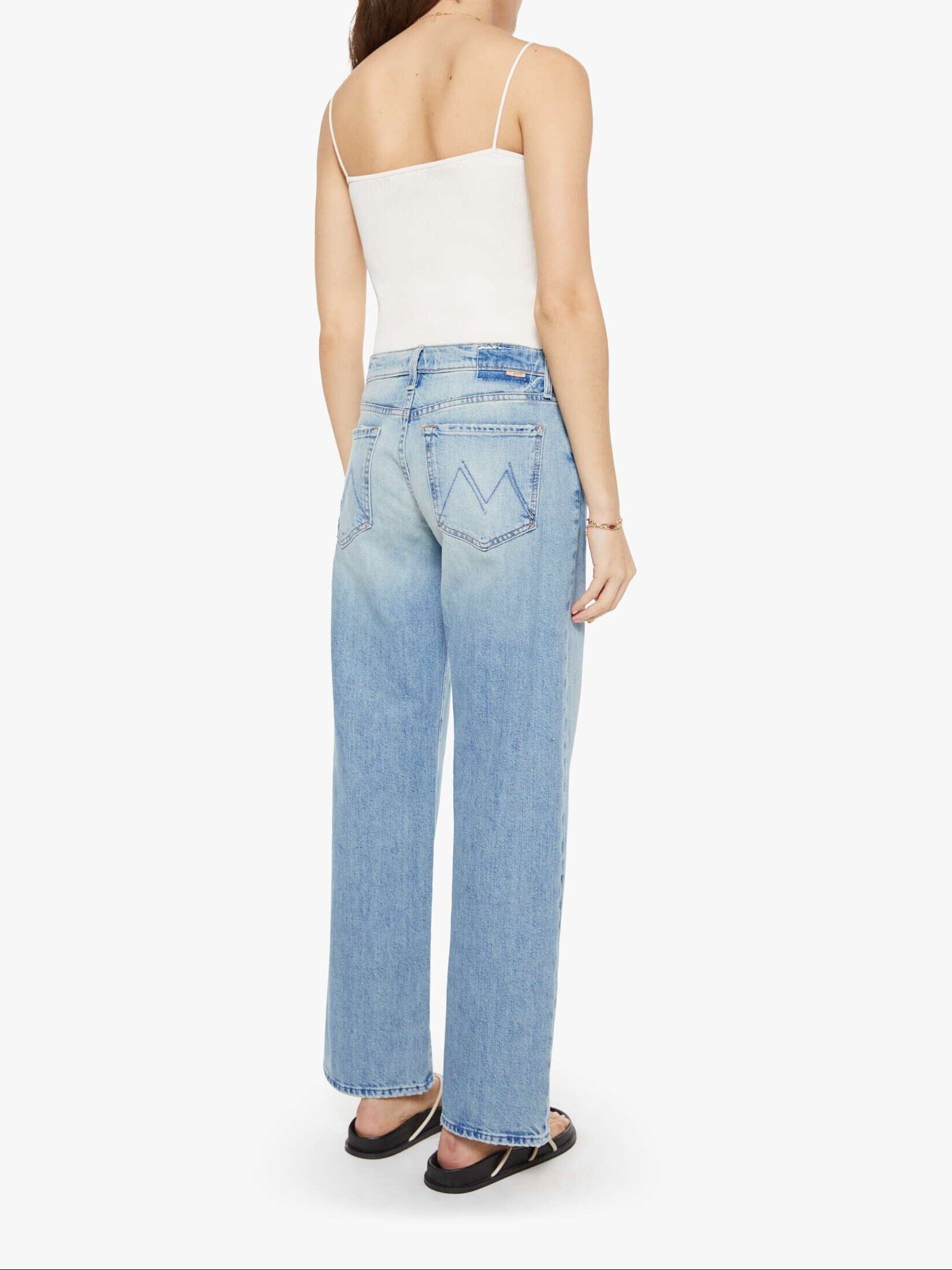 The Mid Rise Zip Rambler Skimp Jeans-Denim-Uniquities