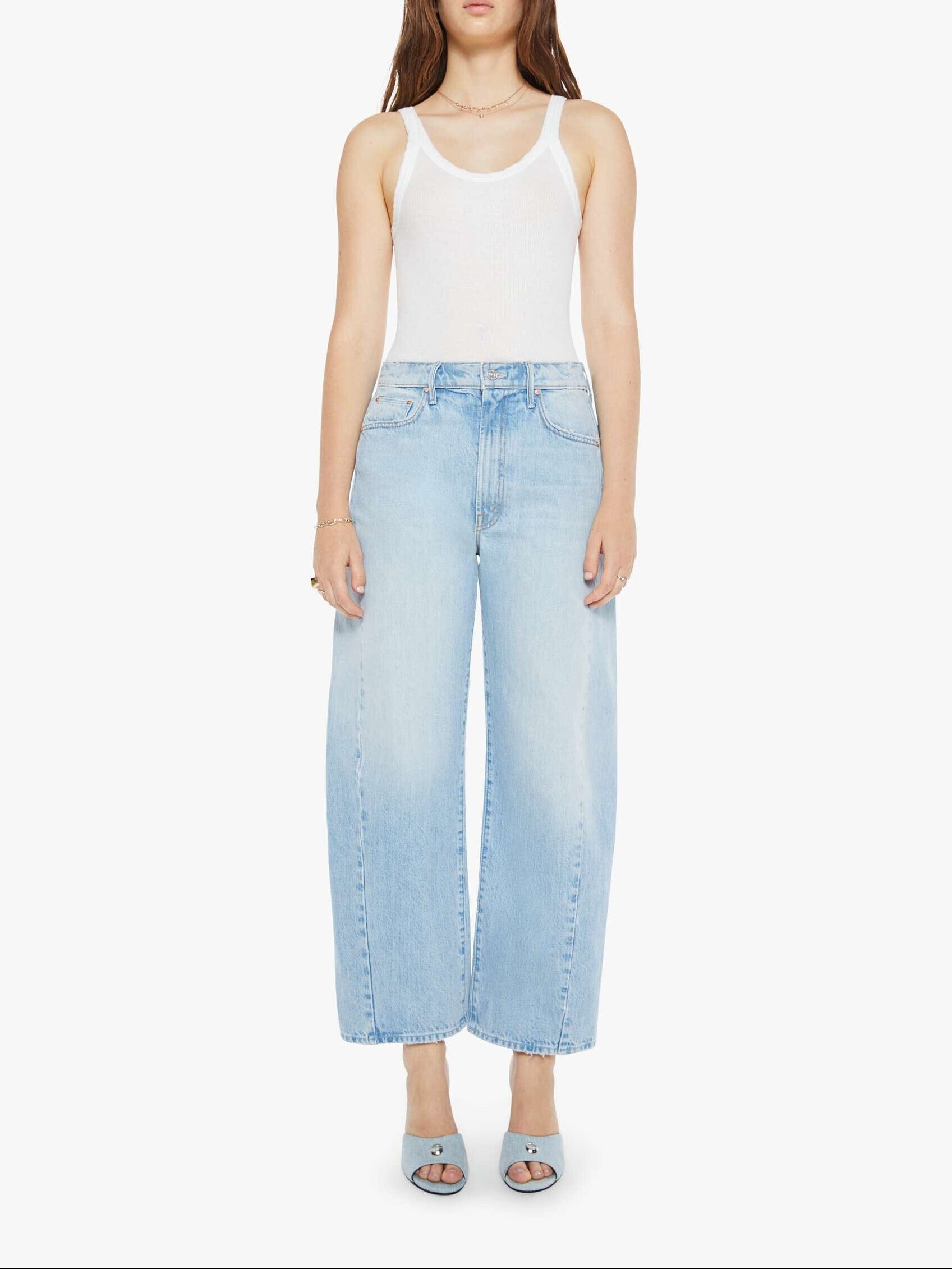 The Full Pipe Flood Jeans in Back Pedal-Denim-Uniquities