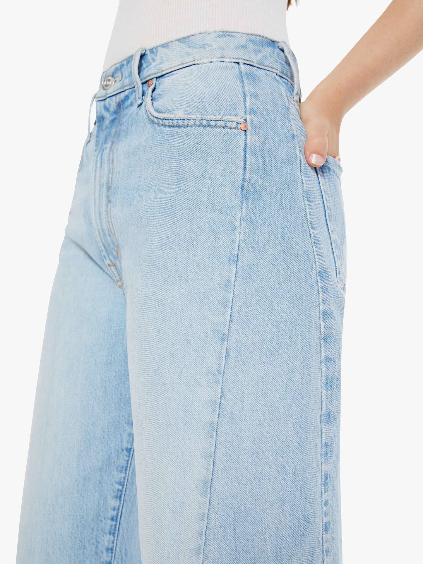 The Full Pipe Flood Jeans in Back Pedal-Denim-Uniquities