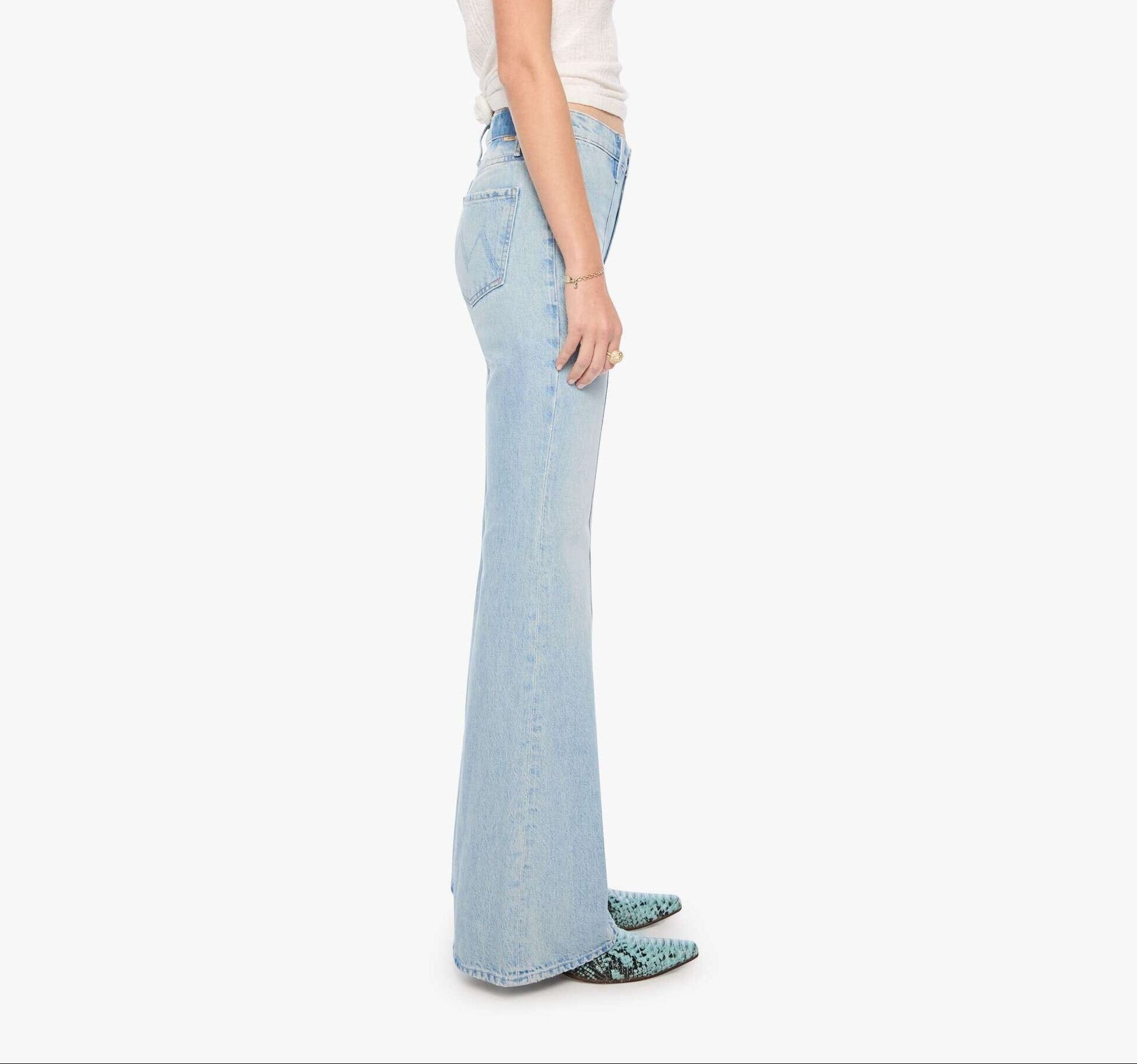 Seamed Doozy Heel Denim Mother 