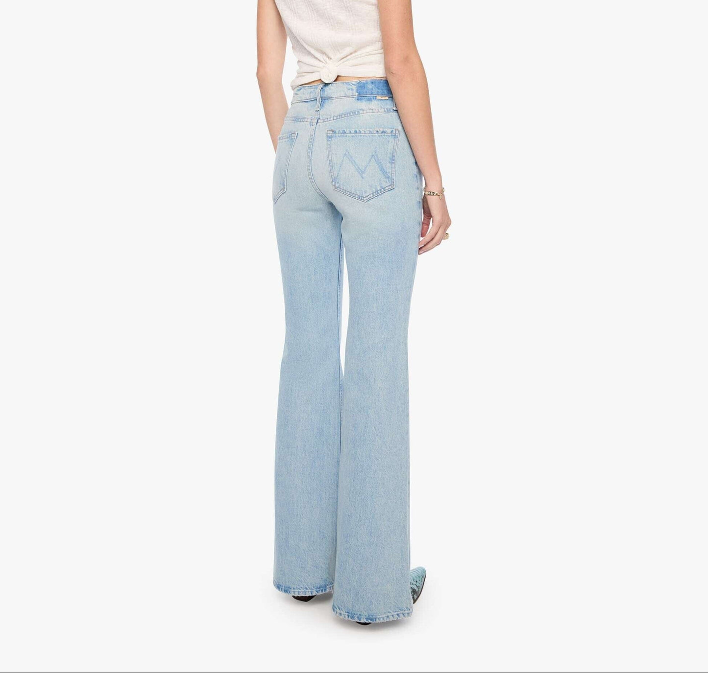 Seamed Doozy Heel Denim Mother 