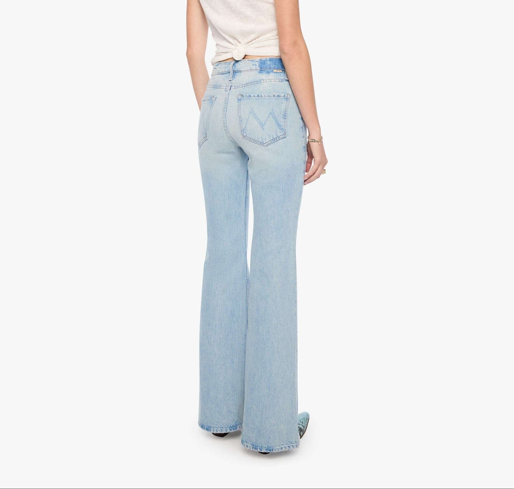 Seamed Doozy Heel Denim Mother 