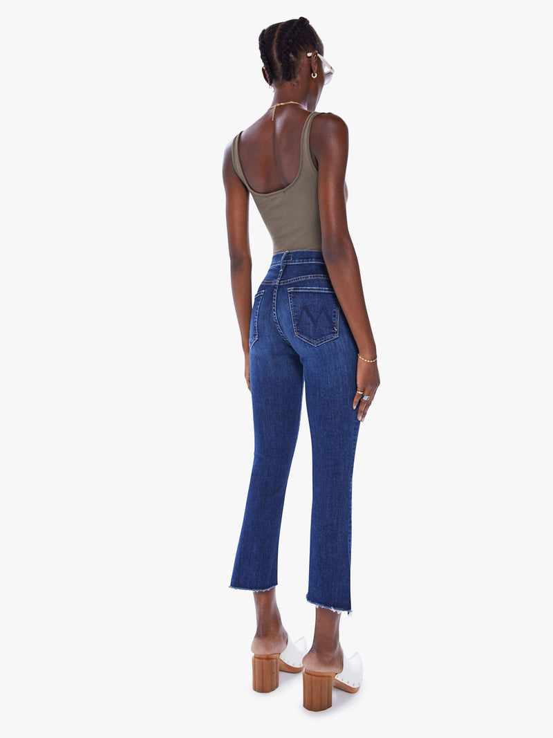 Insider Crop Step Fray Teaming Up-Denim-Uniquities