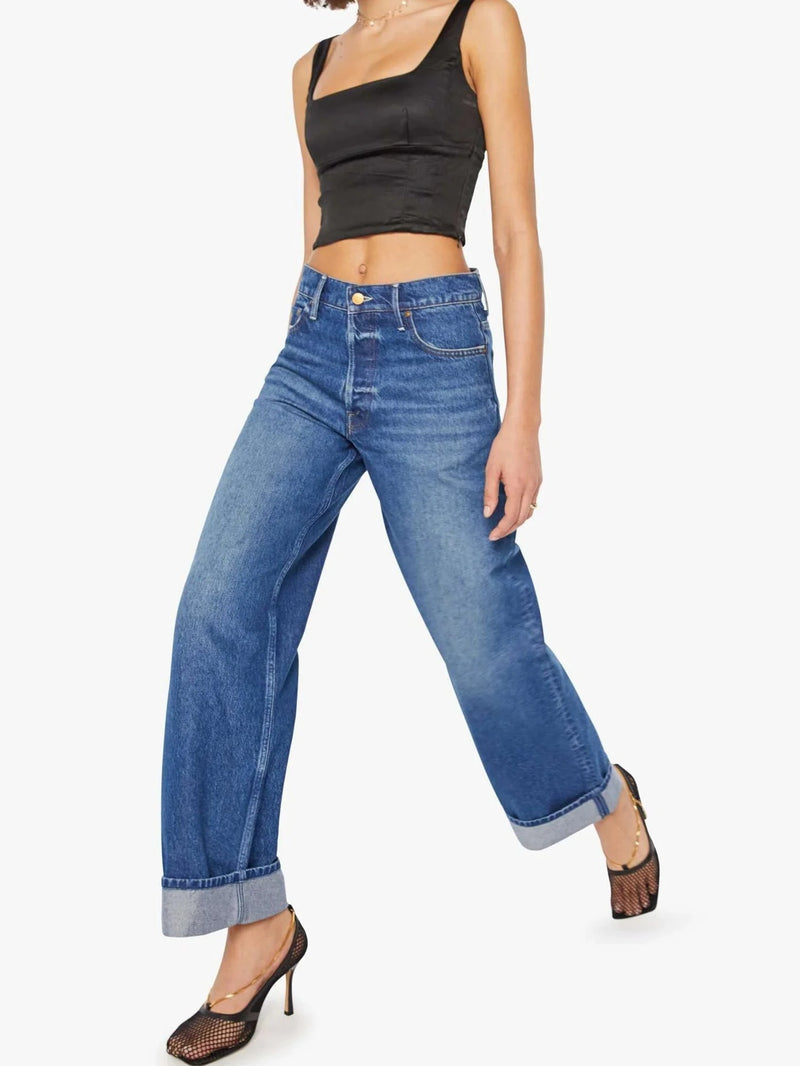 The Smoothie Skimp Cuff Jeans-Denim-Uniquities