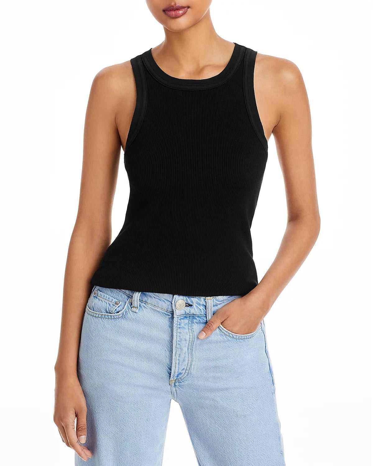 Isabel Rib Tank-Tee Shirts-Uniquities