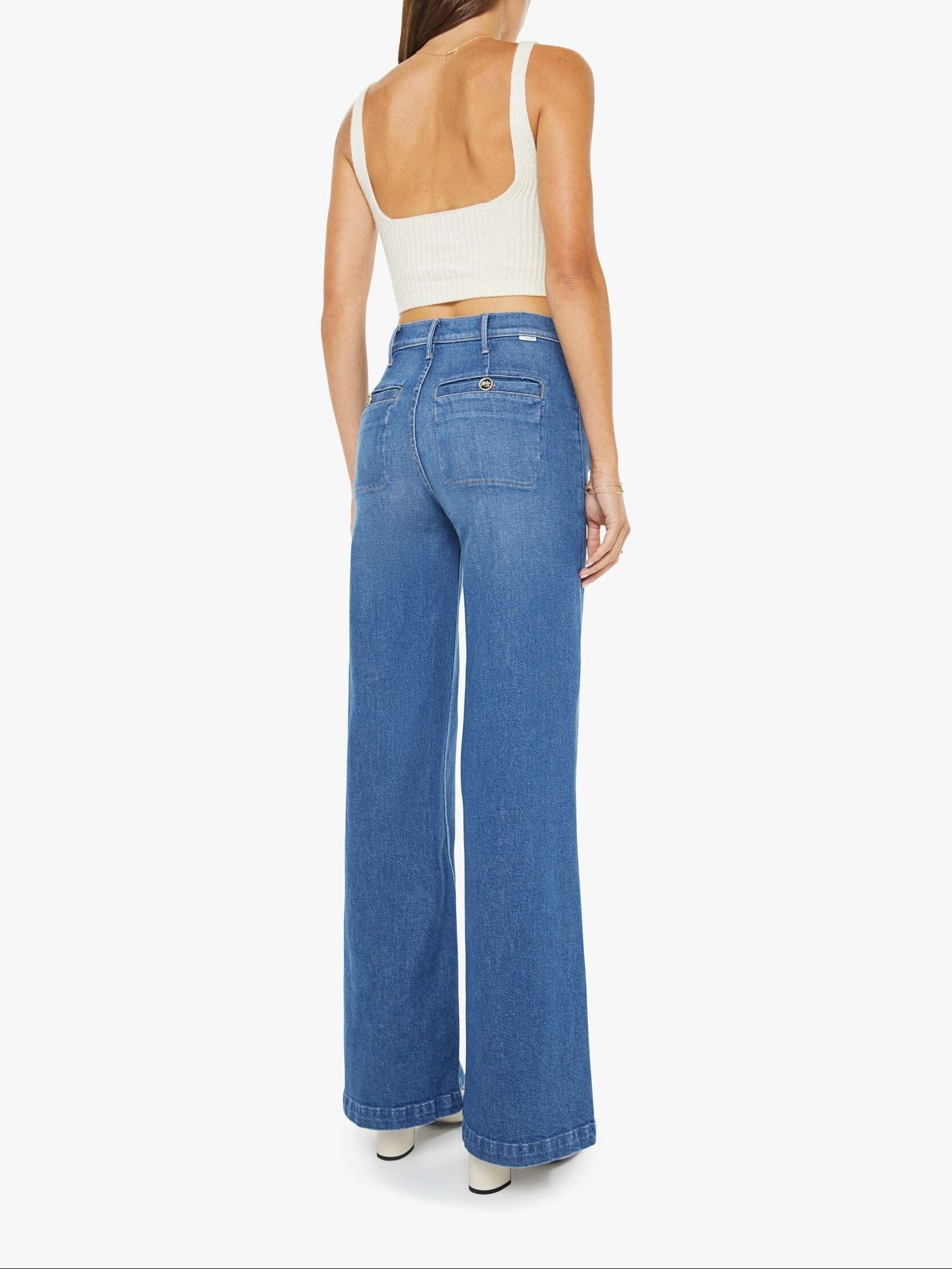 The Stashed Hustler Roller Sneak Jeans-Denim-Uniquities