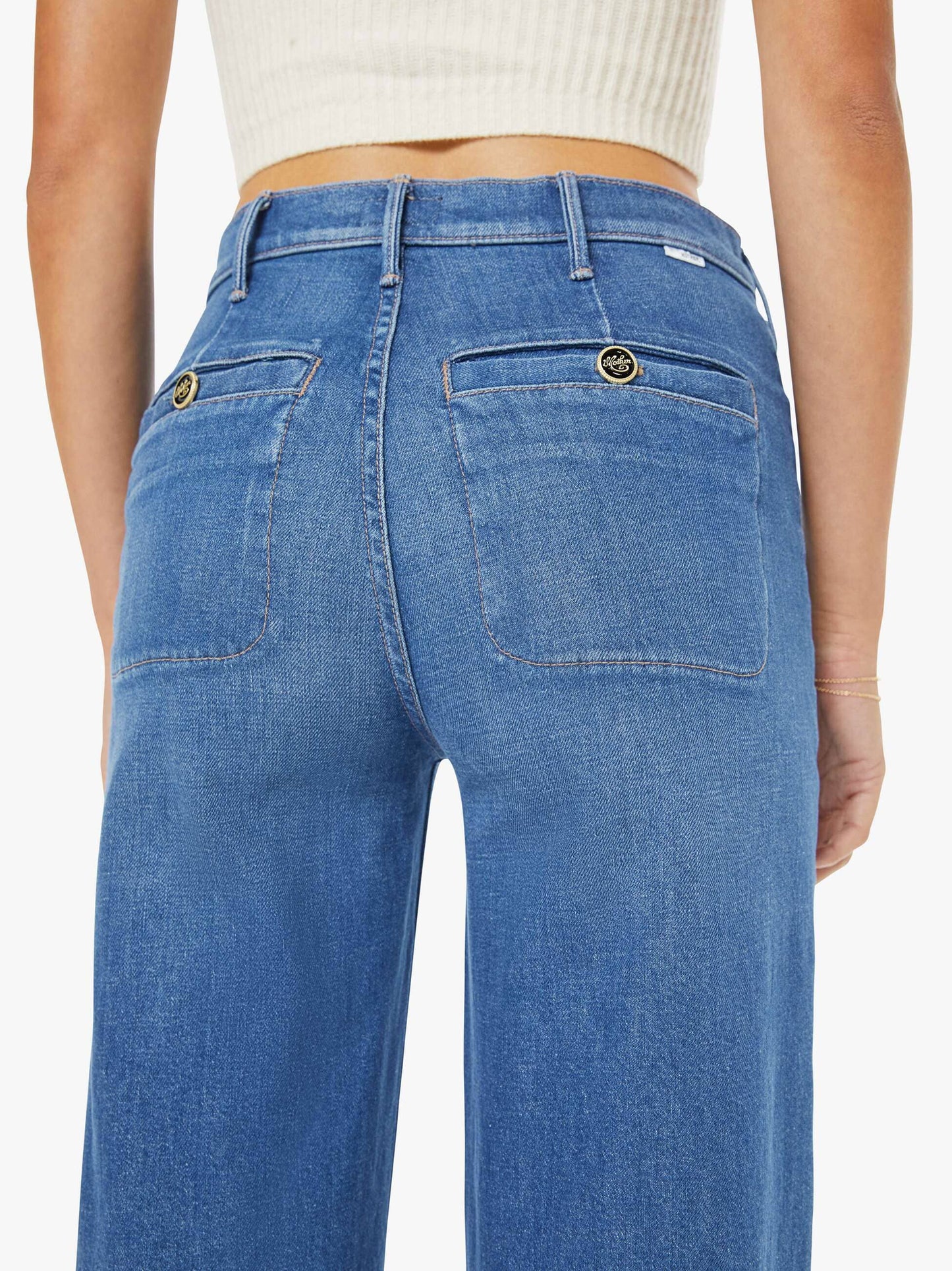 The Stashed Hustler Roller Sneak Jeans-Denim-Uniquities