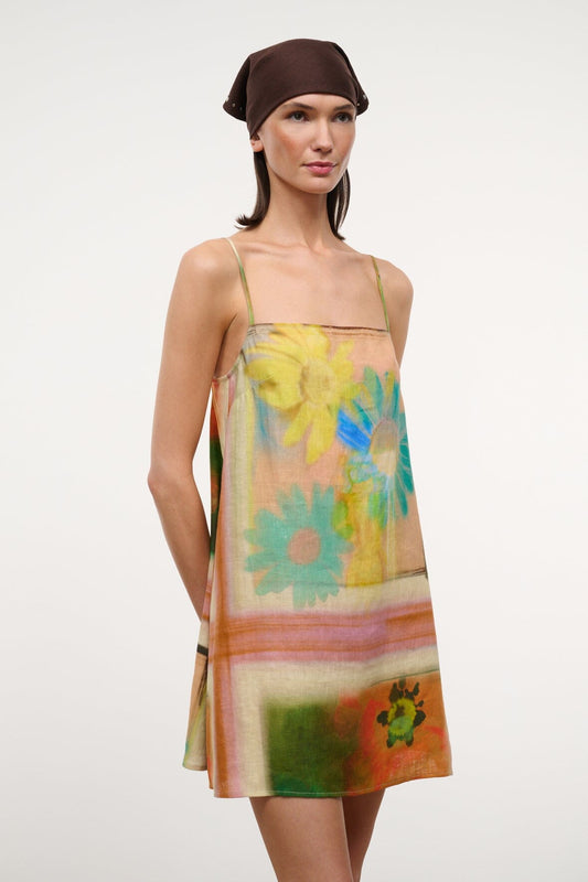 Laura Linen Mini Dress-Dresses-Uniquities