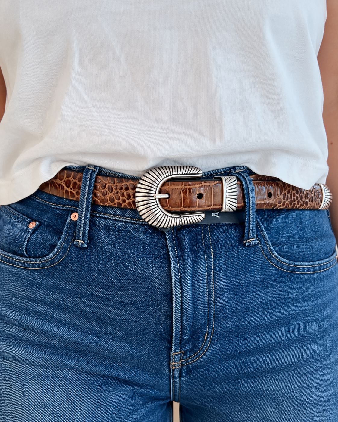 Narrow Western Croc Belt by Anderson's - Image 2