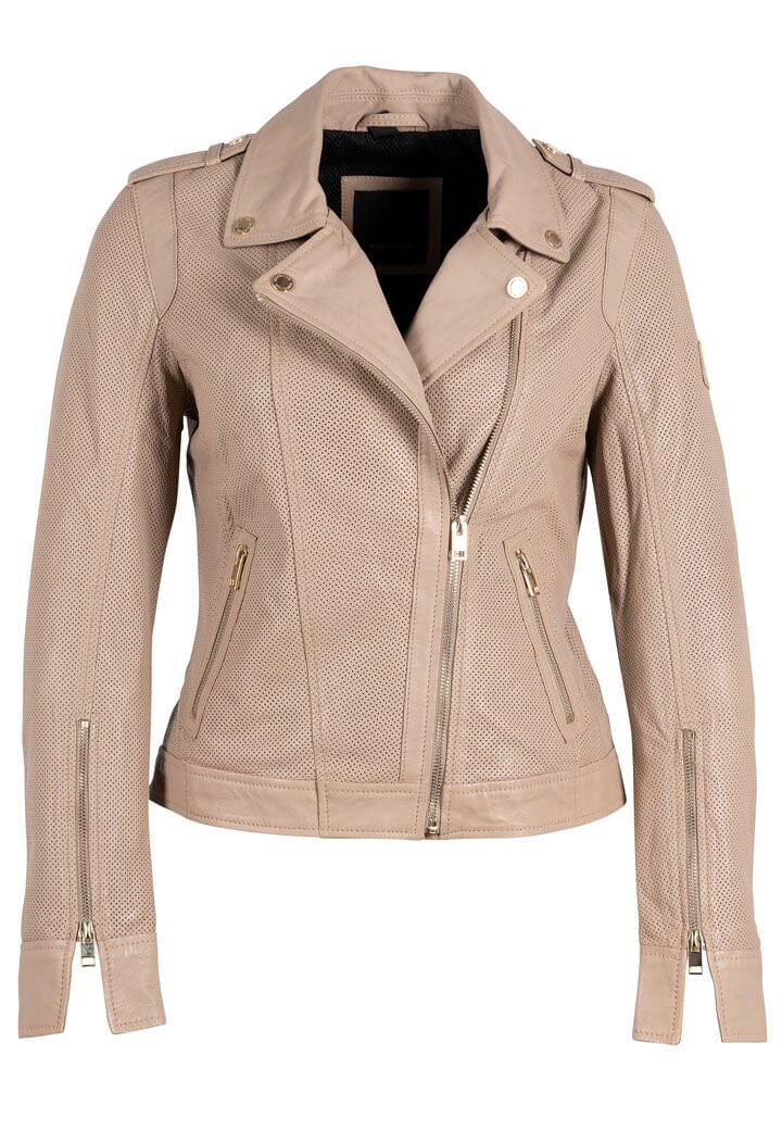 Sinta RF Airy Leather Jacket-Jackets-Uniquities