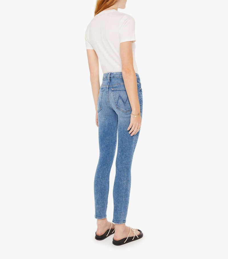 High Waisted Looker Ankle Jeans-Denim-Uniquities