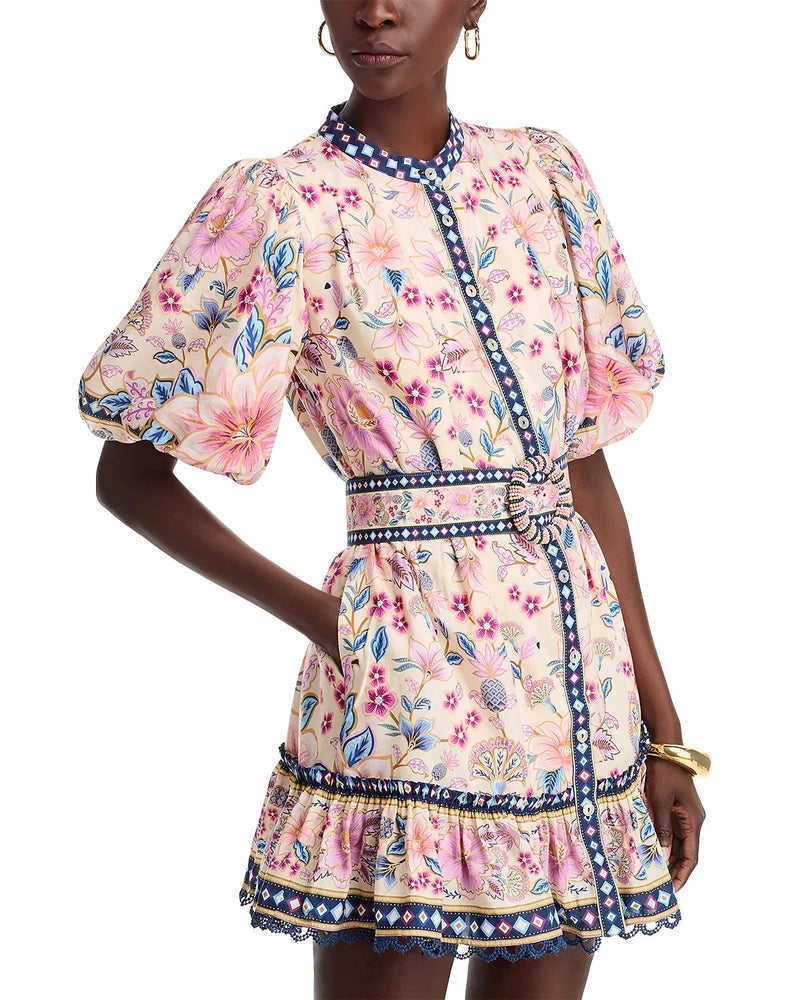 Superbloom Tapestry Mini Dress-Dresses-Uniquities