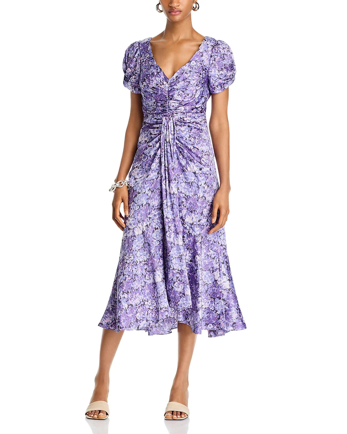 Painted Hydrangea Walker Dress-Dresses-Uniquities