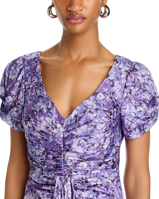 Painted Hydrangea Walker Dress-Dresses-Uniquities