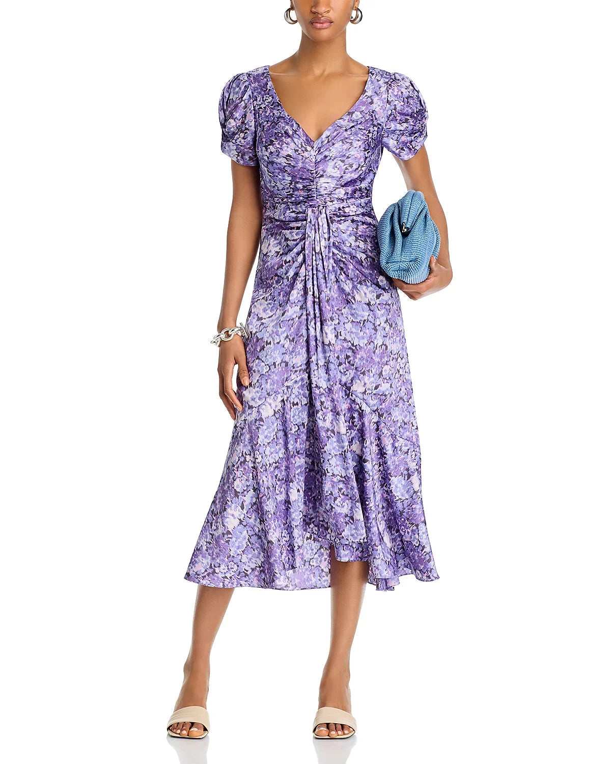 Painted Hydrangea Walker Dress-Dresses-Uniquities
