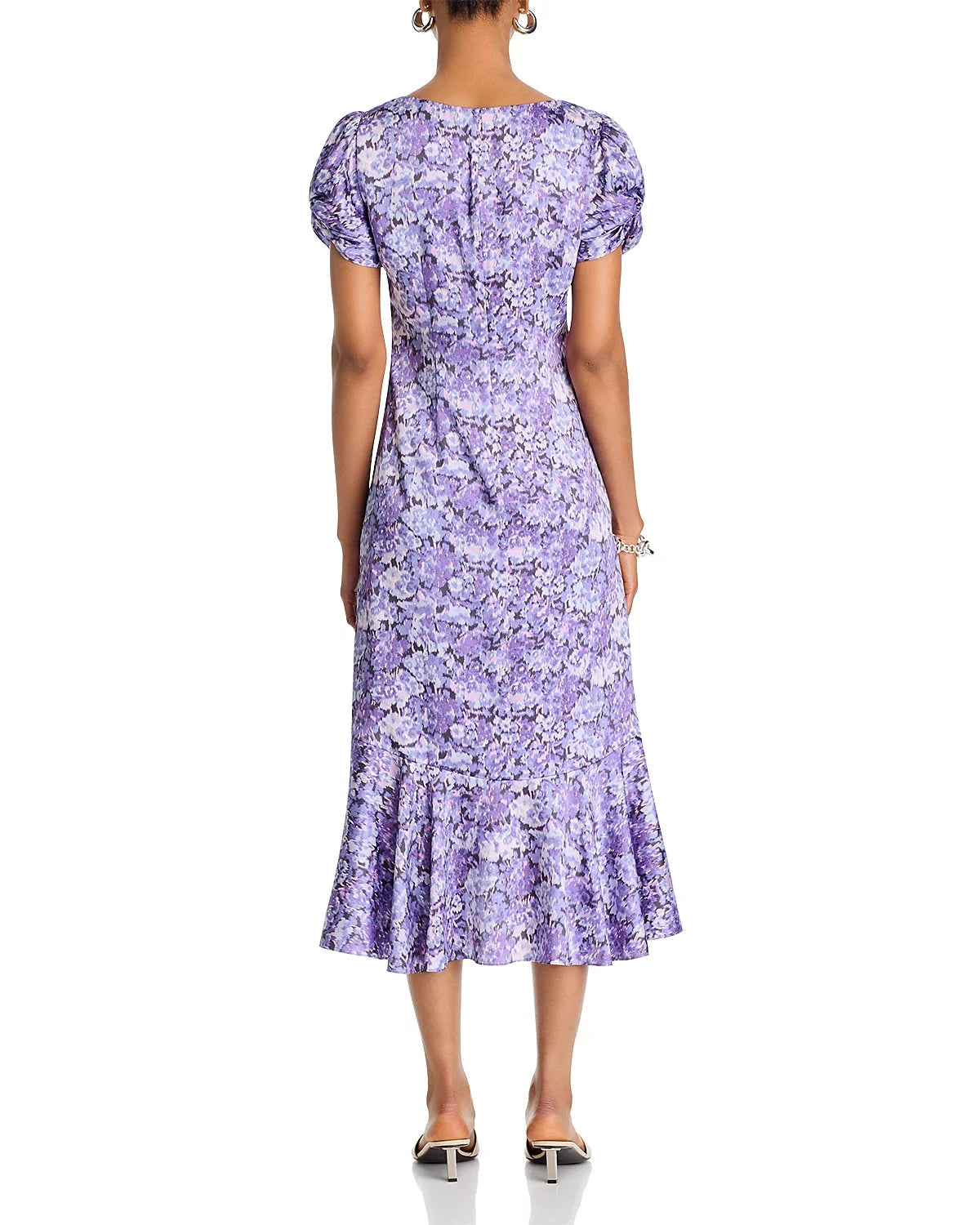 Painted Hydrangea Walker Dress-Dresses-Uniquities