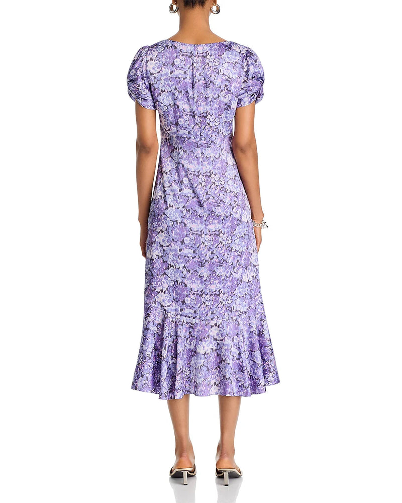 Painted Hydrangea Walker Dress-Dresses-Uniquities