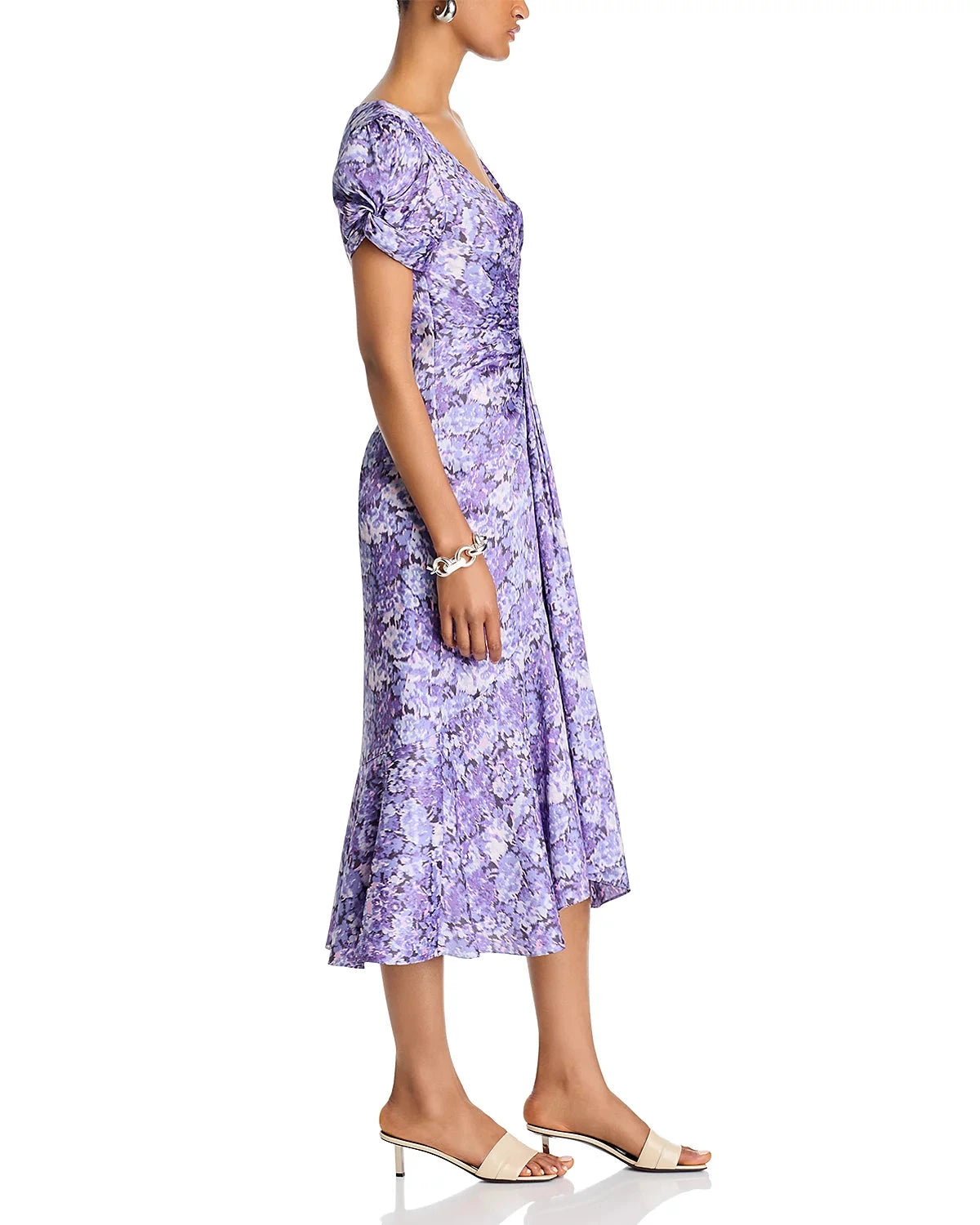 Painted Hydrangea Walker Dress-Dresses-Uniquities
