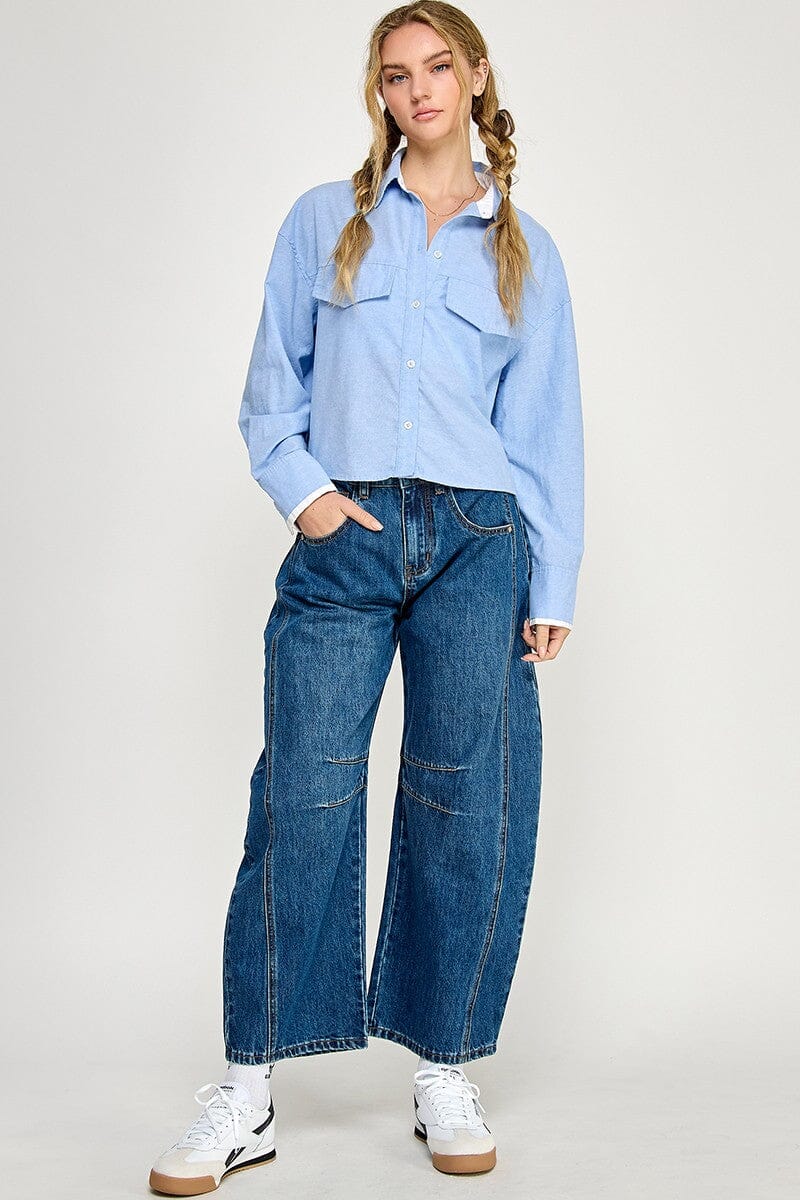 Cameron Utility Shirt-Tops/Blouses-Uniquities