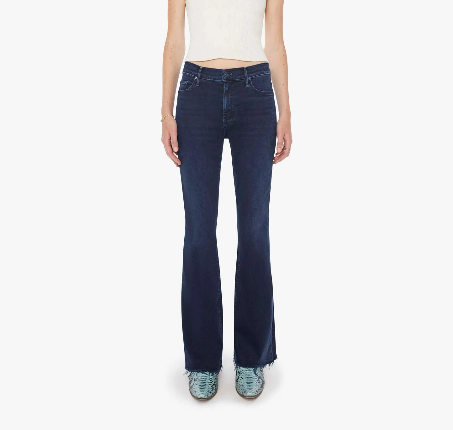 Weekender Fray Chip On My Shoulder-Denim-Uniquities