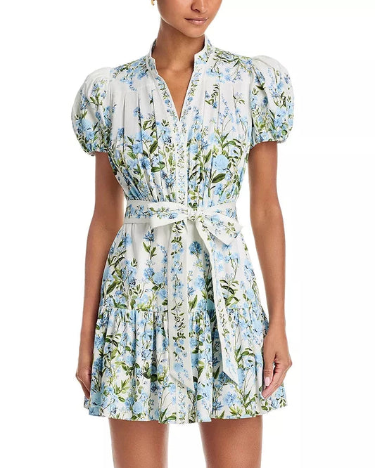 Cora Short Sleeve Tiered Mini Dress-Dresses-Uniquities