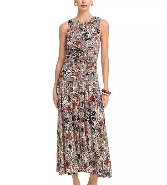 Rustic Flowers Maxi Dress-Dresses-Uniquities