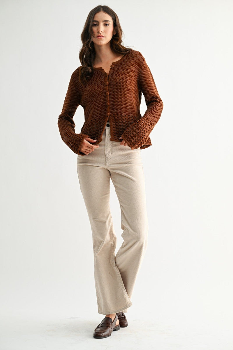 Amanda Crochet Cardigan-Sweaters-Uniquities