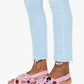 The Mid Rise Dazzler Crop Fray Jeans-Denim-Uniquities