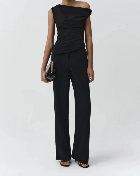 Zerra Draped Top-Tops/Blouses-Uniquities