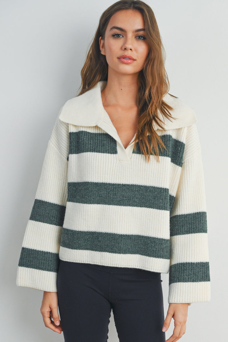 Trisha Collar Sweater-Sweaters-Uniquities