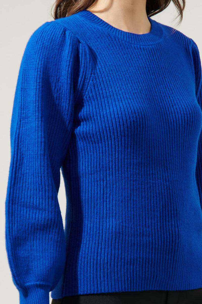 Mae Puff Sleeve Sweater-Sweaters-Uniquities