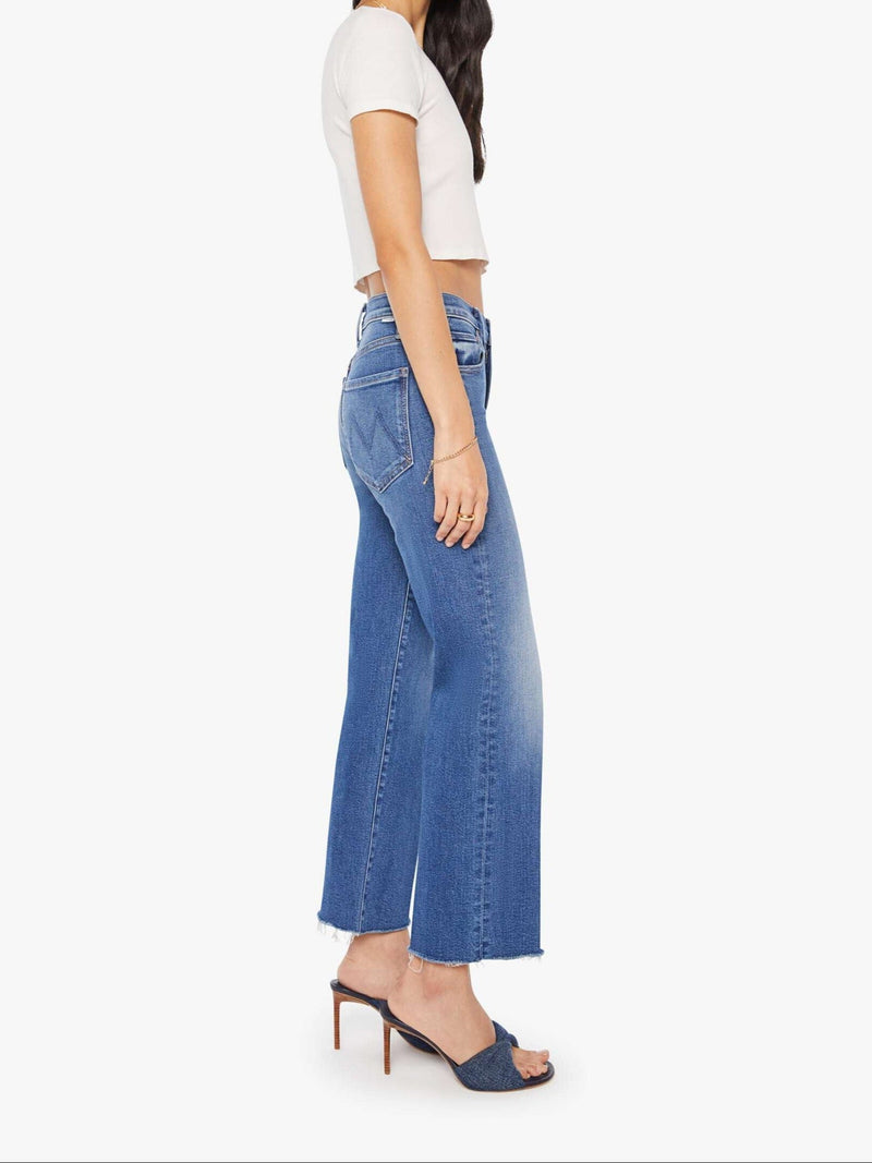 The Mid Rise Rambler Zip Ankle Fray Jeans-Denim-Uniquities