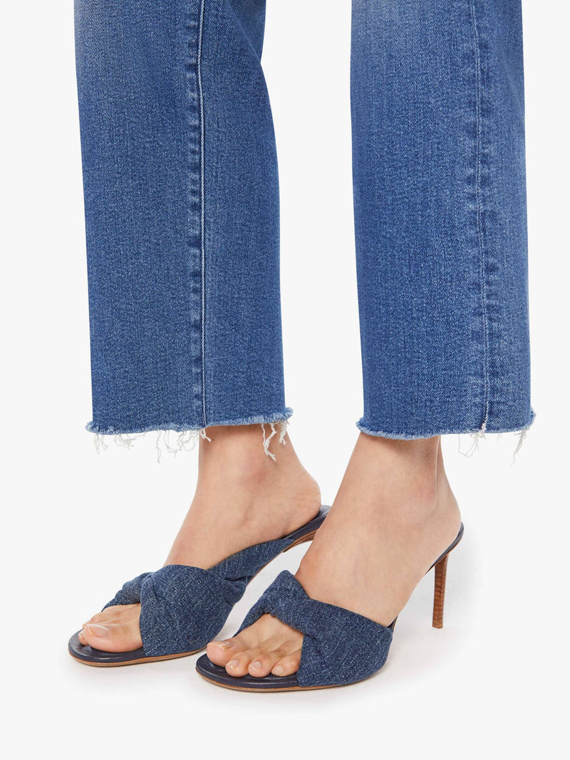 The Mid Rise Rambler Zip Ankle Fray Jeans-Denim-Uniquities