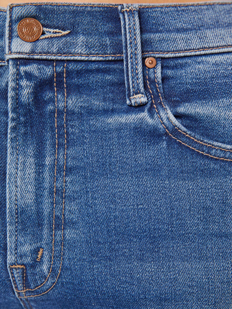 The Mid Rise Rambler Zip Ankle Fray Jeans-Denim-Uniquities