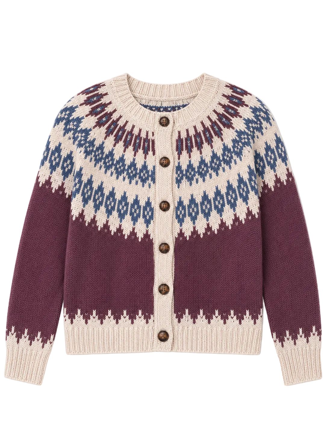 Fairisle Cardigan-Sweaters-Uniquities