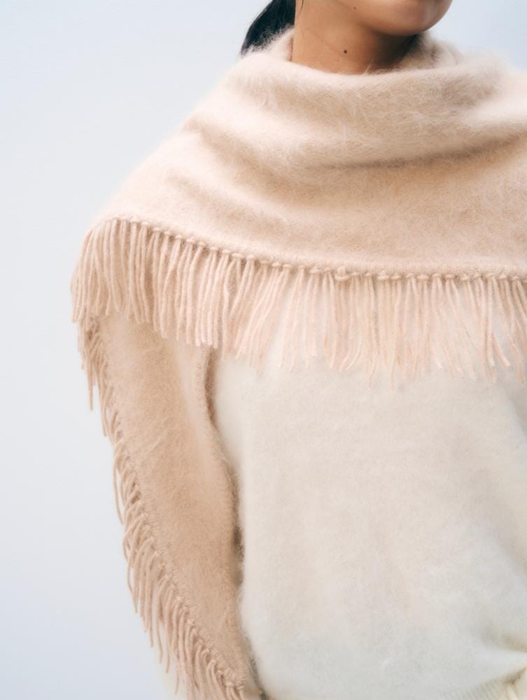Cashmere Blend Triangle Scarf by White + Warren - Image 2