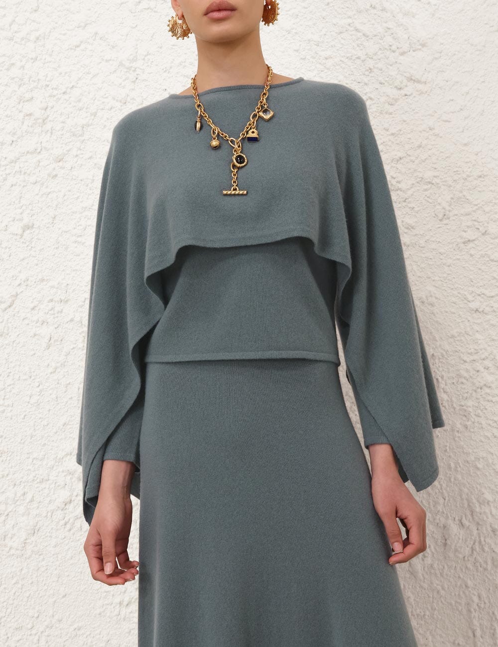 Valiant Wool Draped Sweater