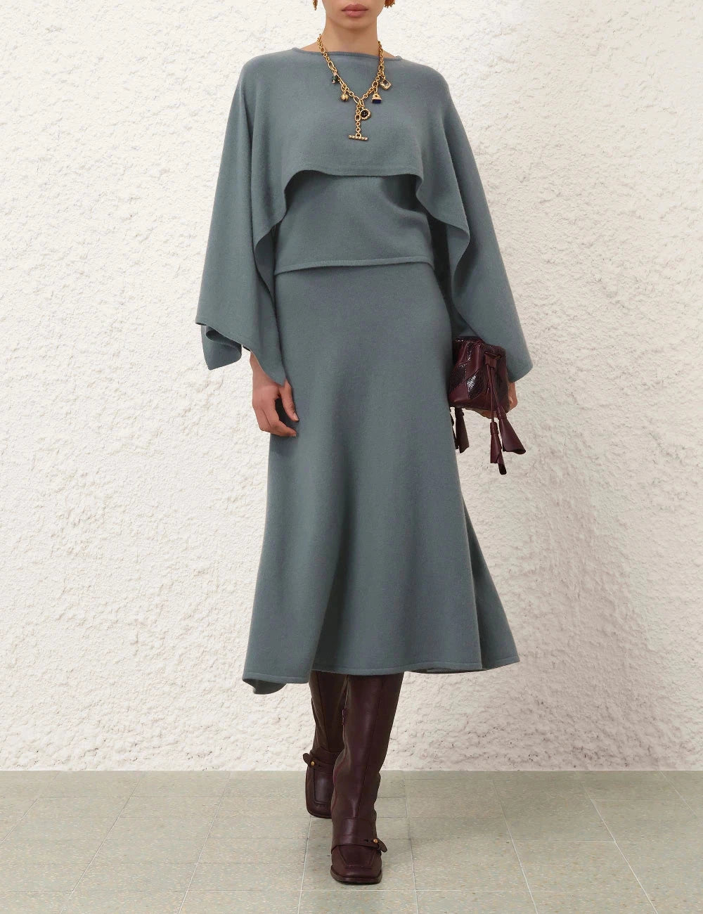 Valiant Wool Midi Skirt